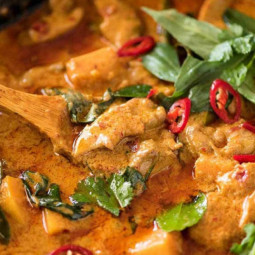 Curry rouge Poulet + Riz