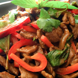 Sauté de bœuf au basilic thaï